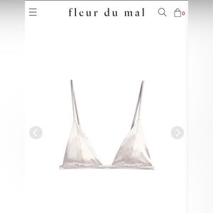 Fleur du Mal silk Luxe Triangle Bra
